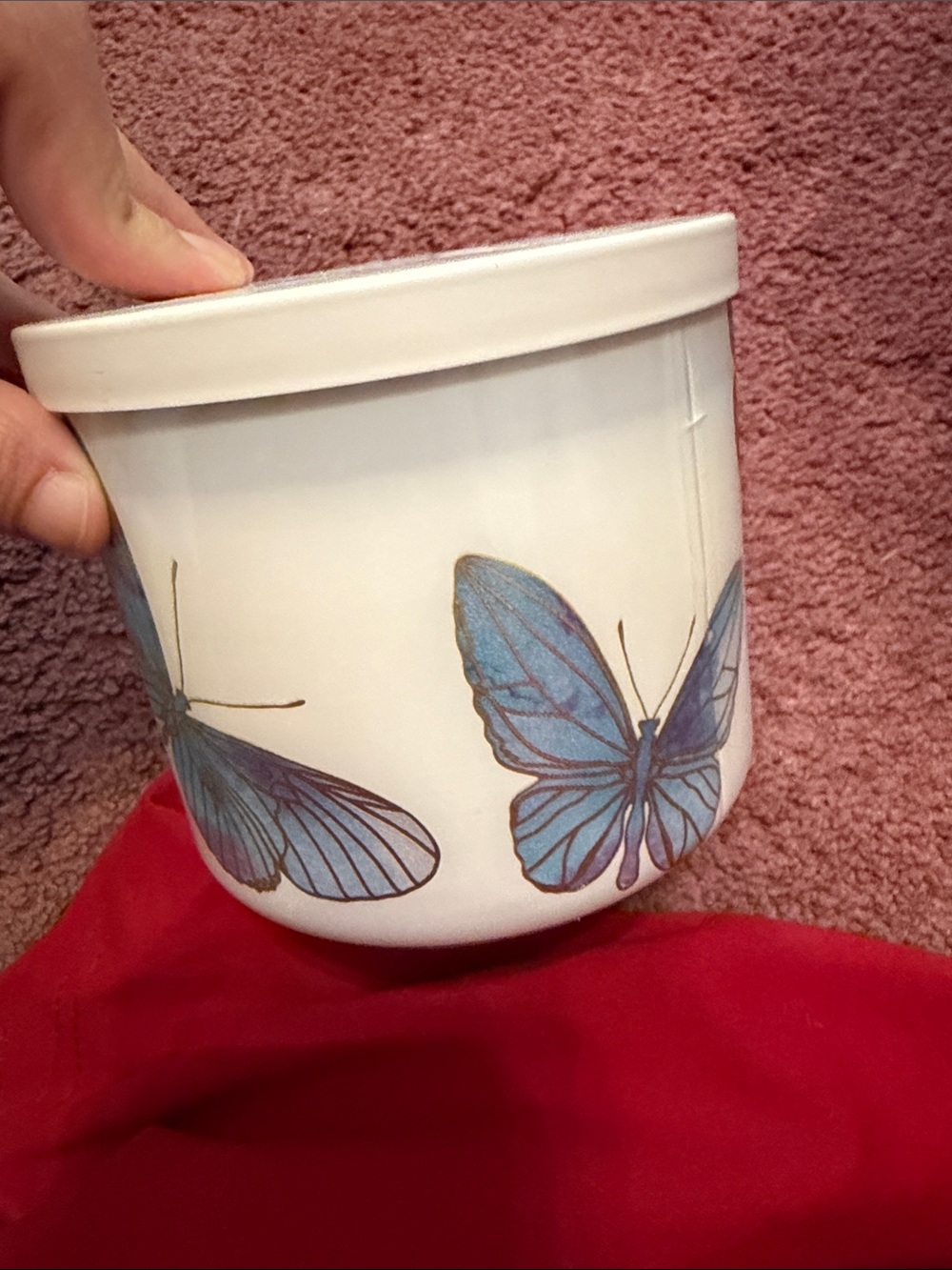 New blue orchard skies bath and body works candle